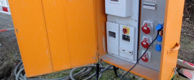 Baustrom bei Krämer Elektro in Erzhausen