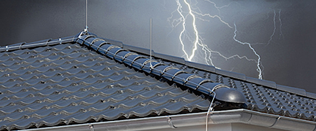 Äußerer Blitzschutz bei Krämer Elektro in Erzhausen