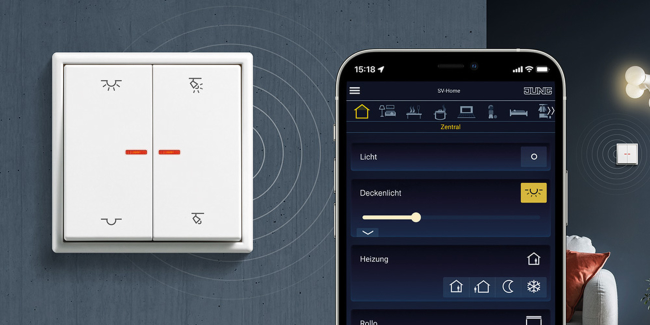 KNX RF Taster bei Krämer Elektro in Erzhausen